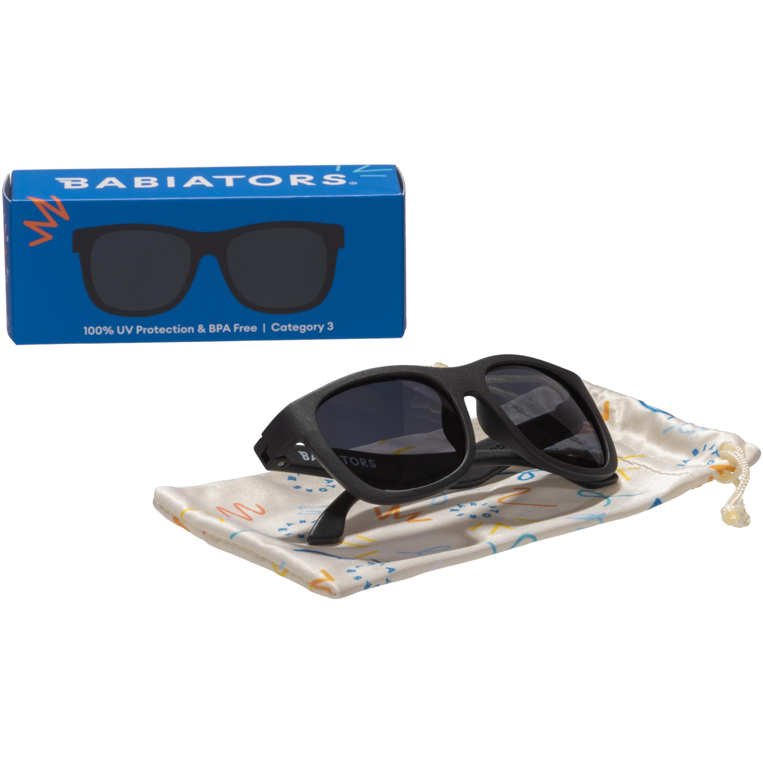 Babiators Original Navigator Baby & Toddler Sunglasses | 100% UV Protection, Shatter-Resistant, Flexible Rubber Frames