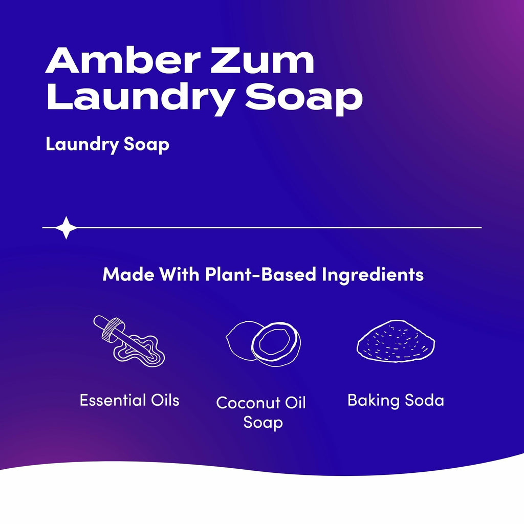 Indigo Wild Zum Clean Laundry Soap - Plant-Based Liquid Laundry Soap - Contains Baking Soda, Essential Oils & Saponified Coconut Oil - Sea Salt Scent - 64 fl oz