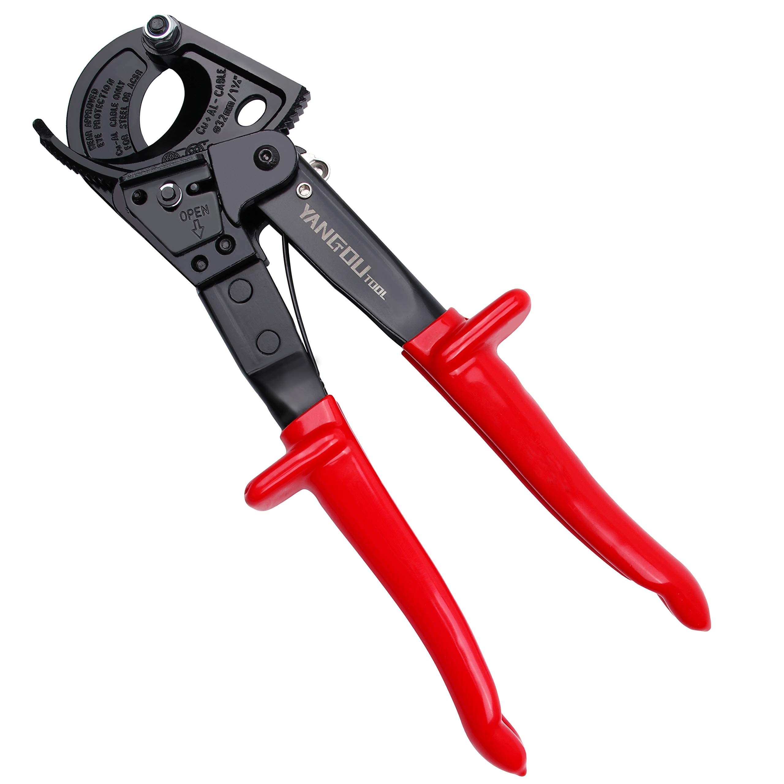 Yangoutool Heavy-Duty Ratcheting Cable Cutters for Large Copper, Aluminum, and Armored Cables - J40 Wire Cutter up to 300 mm², Electrical Wire Cutting Tool