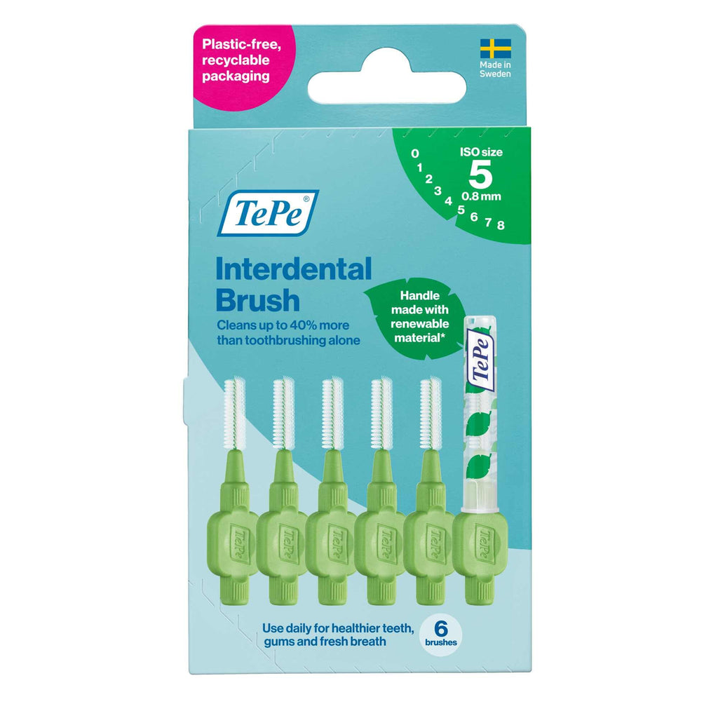 Tepe 0.7 mm Interdent Yellow Brushes - Pack of 6 Pieces