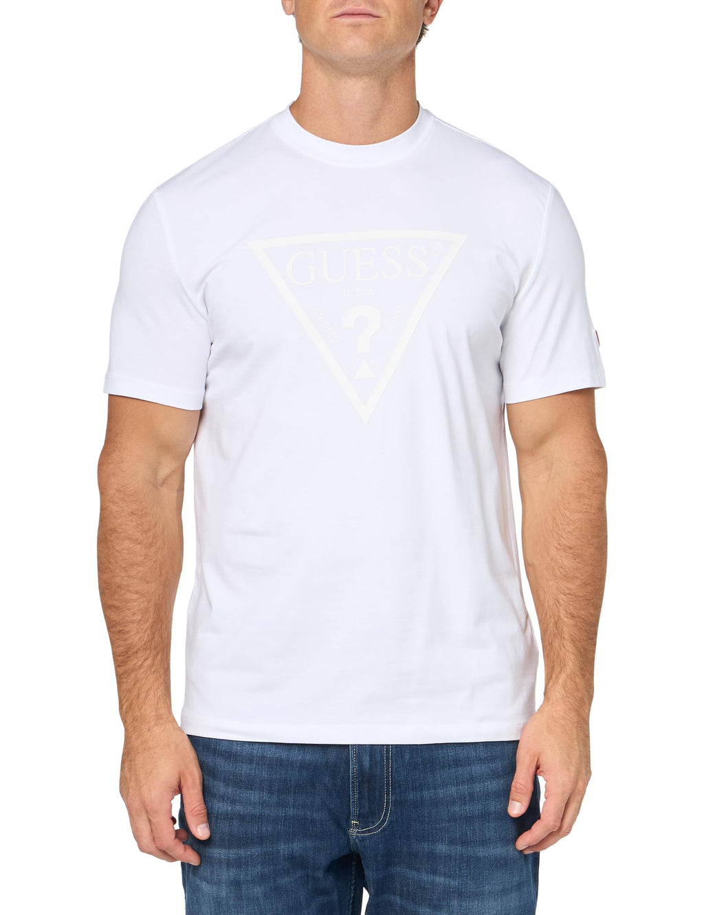 Guess Men's Eco Tonal Logo Short Sleeve T-Shirt