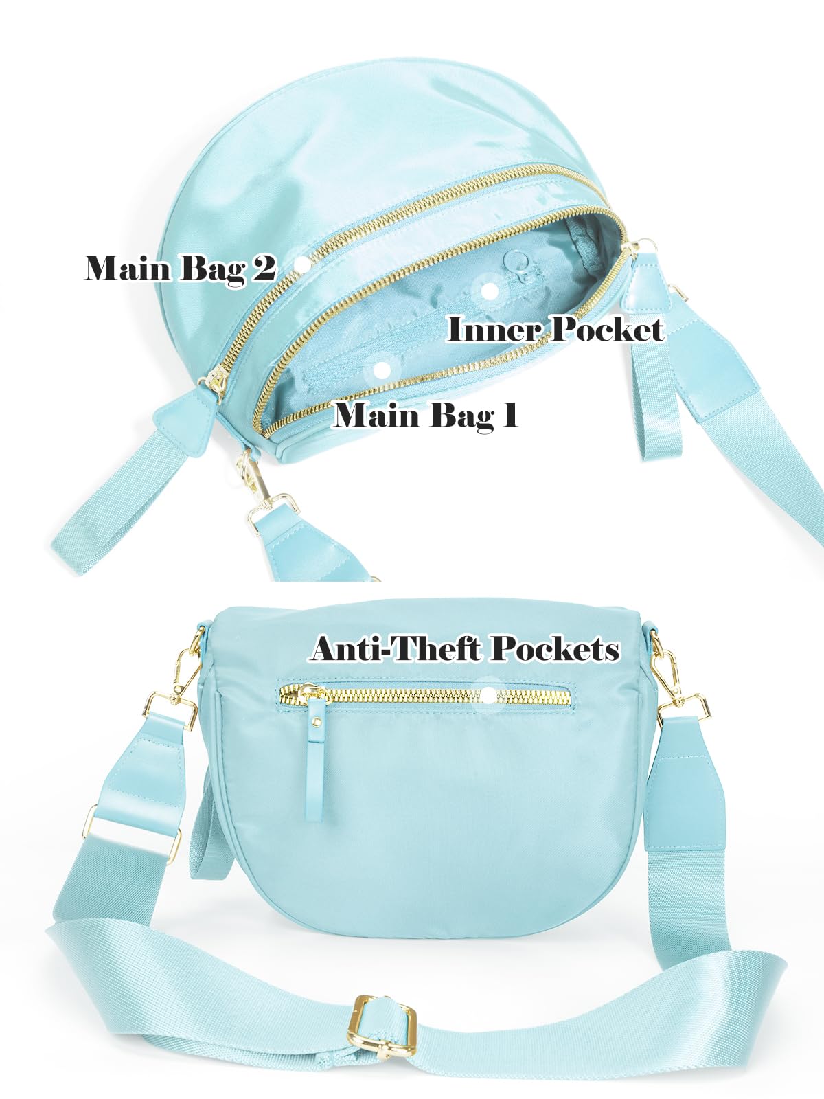 Pure Colour Crossbody Bag Bum Bag for Women,Spacious Purse Fanny Packs Belt Bag,Oversized Bum Bag (Bean Green Leopard Print Bum Bag)
