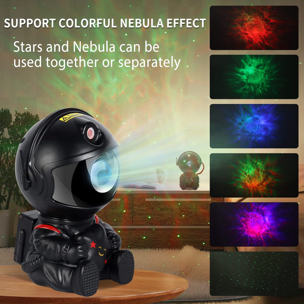 SHJQJJLBCQ Galaxy Projector, Astronaut Star Projector, Kids Night Light for Bedroom, Adult Playroom,Ceiling, Room Decoration