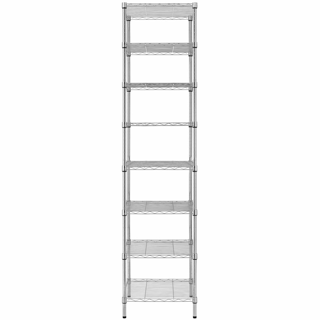 Finnhomy Heavy Duty 5 Tier Wire Shelving Unit, 18x18x59-inches 5 Shelves Storage Rack, Metal Shelving with Thicken Steel Tube, NSF Certified, Chrome