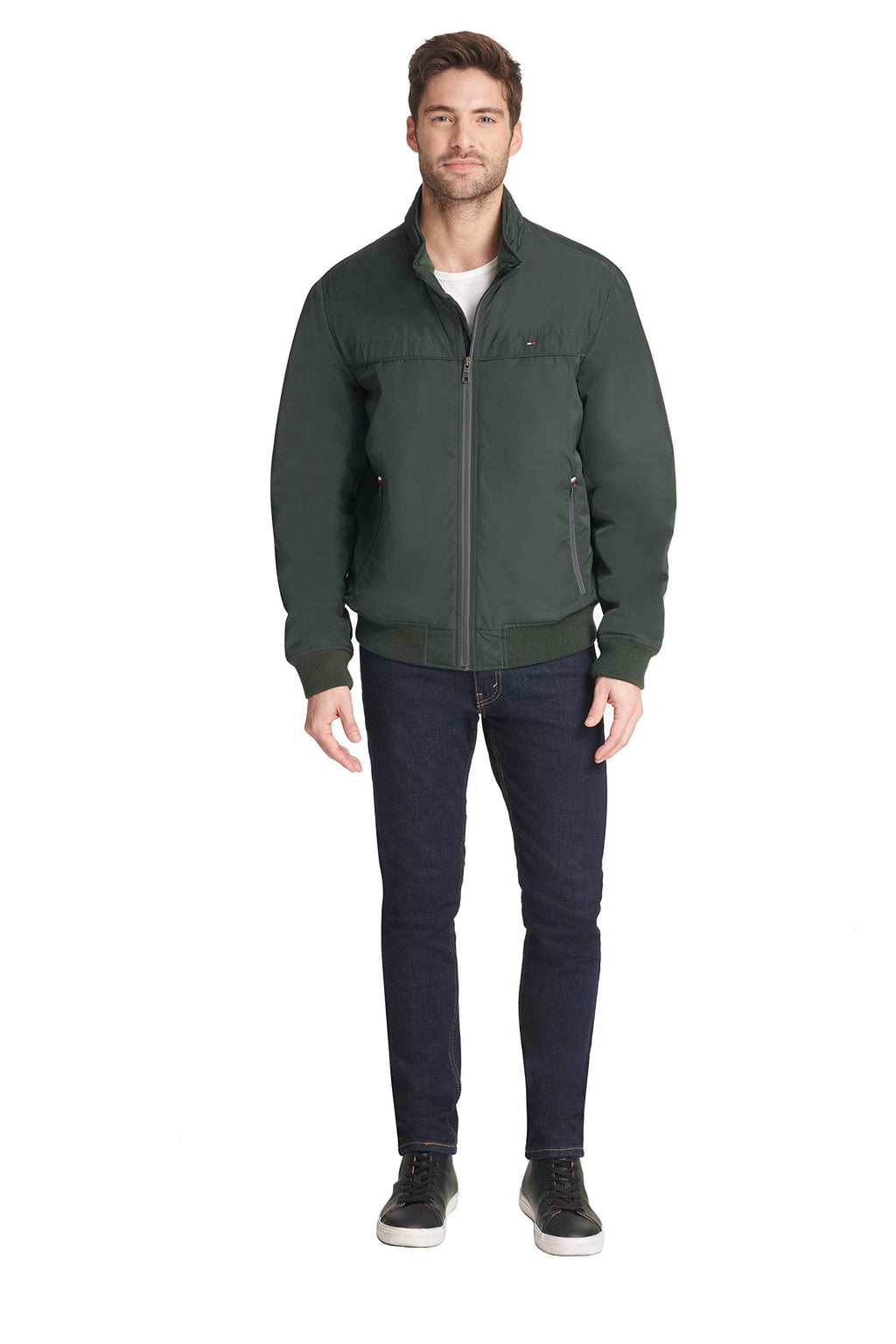 Tommy Hilfiger Men's Performance Faux Memory Bomber Jacket