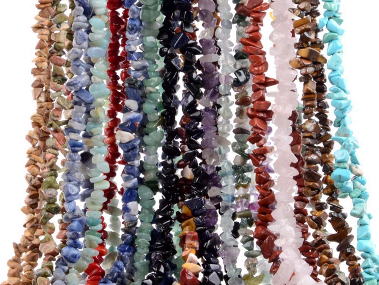 Chip Stone Beads Turquoise 5-8mm About 400 Pieces Irregular Gemstones Healing Crystal Loose Rocks Bead Hole Drilled DIY for Bracelet Jewelry Making Crafting (5-8mm, Turquoise)