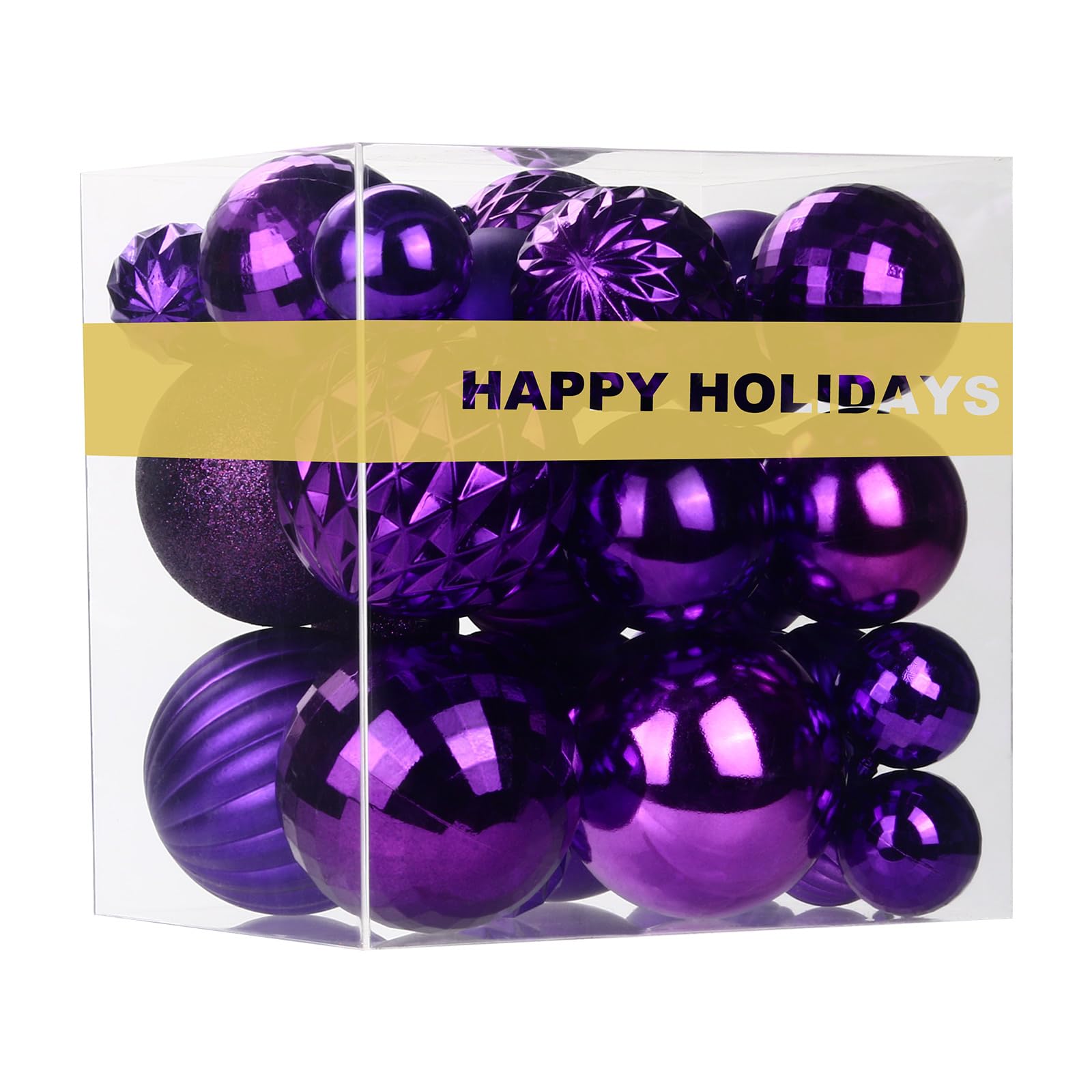 Bubblegun Pink 1.6" Small Christmas Balls Christmas Tree Decoration Ornaments Shatterproof Hanging Balls for Birthday Halloween Holiday Wedding Decorations Set of 12pcs
