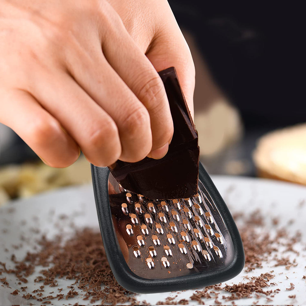 5 Pieces Kitchen Gadgets Set - Space Saving Cooking Tools Accessories Cheese Chocolate Grater, Fruit Vegetable Peeler, Bottle Opener, Pizza Cutter, Burlap Bags with Drawstring Gift Set