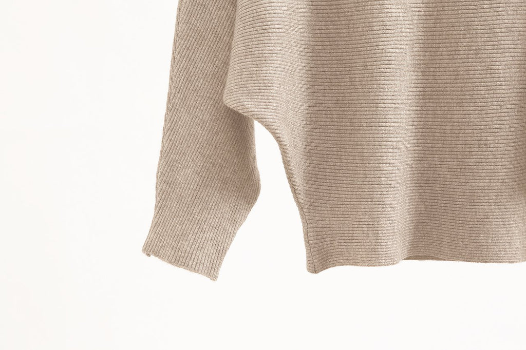 GABERLY Boat Neck Batwing Sleeves Dolman Knitted Sweaters and Pullovers Tops for Women