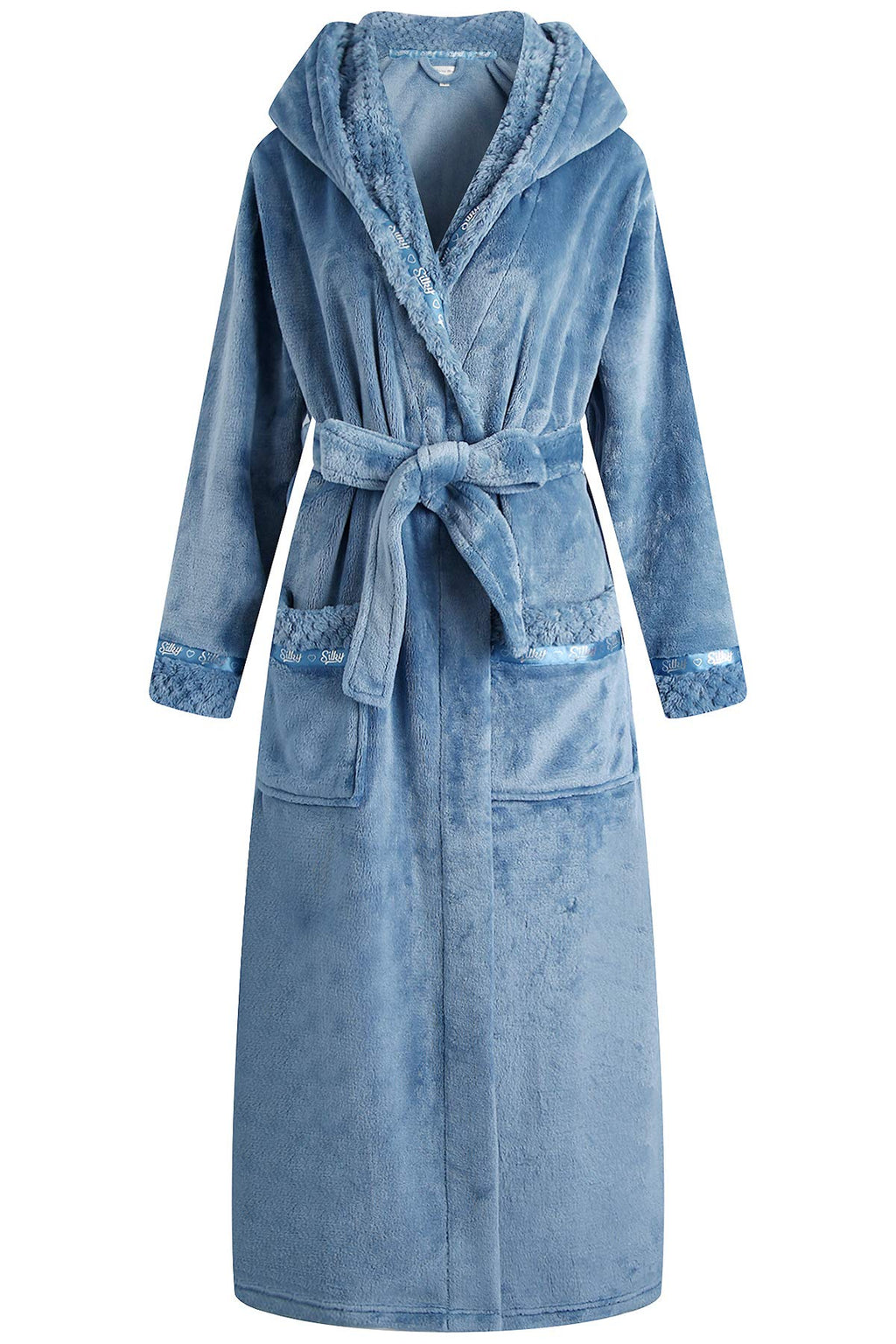 Richie House Women's Plush Soft Warm Fleece Bathrobe Robe RH1591