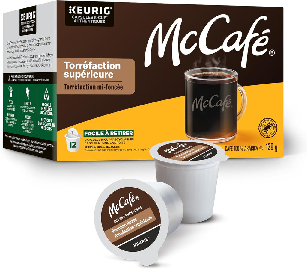 McCafe Premium Medium Dark Roast K-Cup Coffee Pods, 48 Count, For Keurig Coffee Makers
