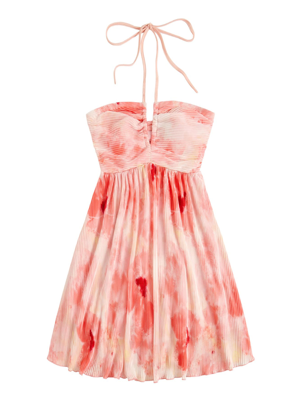 SOLY HUX Women's Tie Dye Cami Dress Halter Backless Sleeveless A Line Short Summer Dresses Sundress