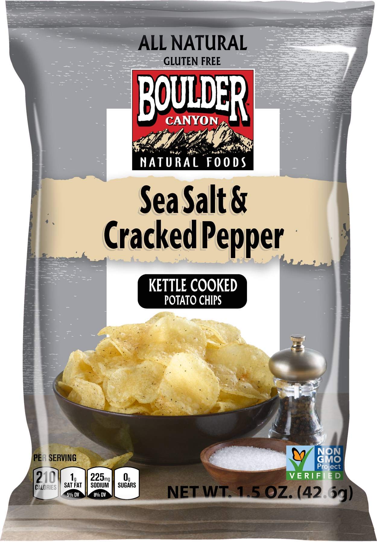 Boulder Canyon Boulder Batch Agave Sriracha Kettle Potato Chips, 5.25 oz - Pack of 12
