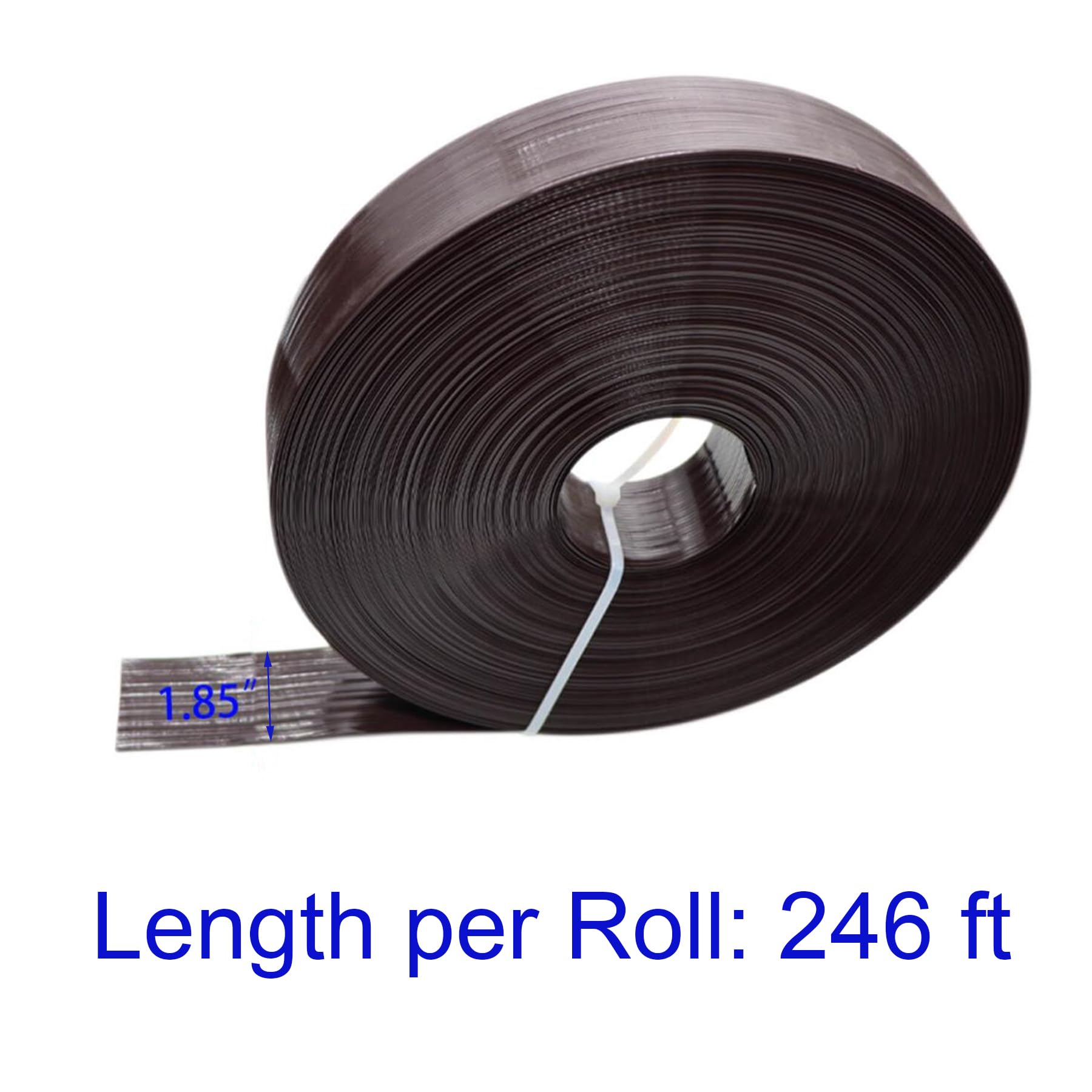 Chain Link Fence Privacy Tape, 246ft x 0.15ft Chain Link Fence Slats, Fence Covering Privacy, Brown (200PCS Button + Puncher Included)