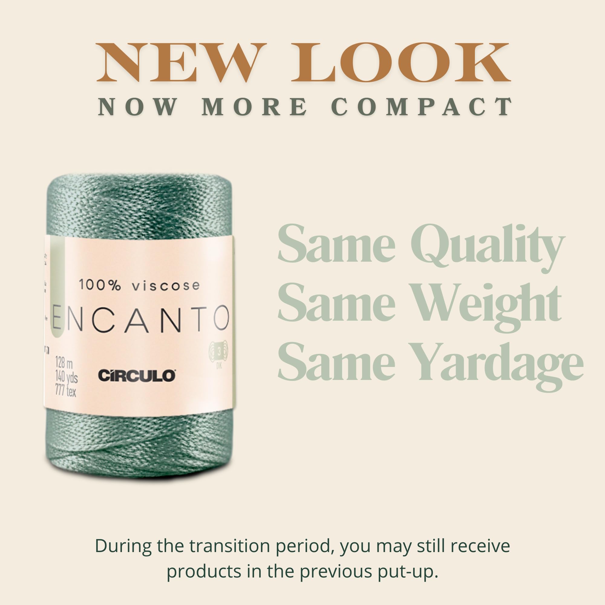 CIRCULO Encanto Slim Roll Yarn 100% Viscose - Luxury & Shine - Sport Weight Yarn - 262 yds, 3.52 oz - Color 1289 - Canary
