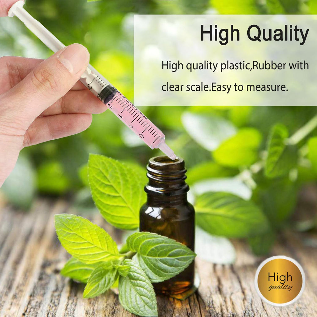 5 ml Syringe for Liquid, Syringe without Needle with Cap, Oral, Scientific Labs, Measurement, Pack of 12