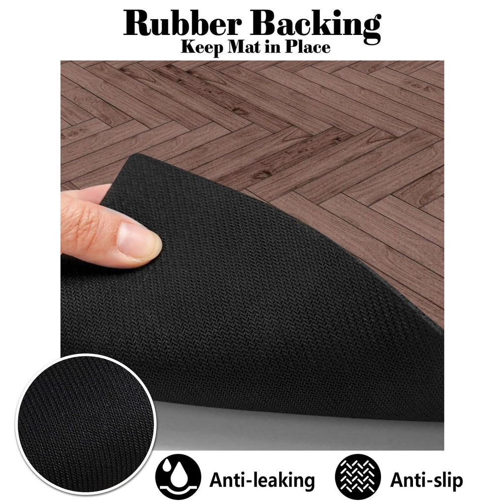 Dog Food Mats for Floors Absorbent, Pet Cat Food Mat - Quick Dry Dog Bowl Mats for Food and Water, Eco-Friendly Boho Pet Supplies