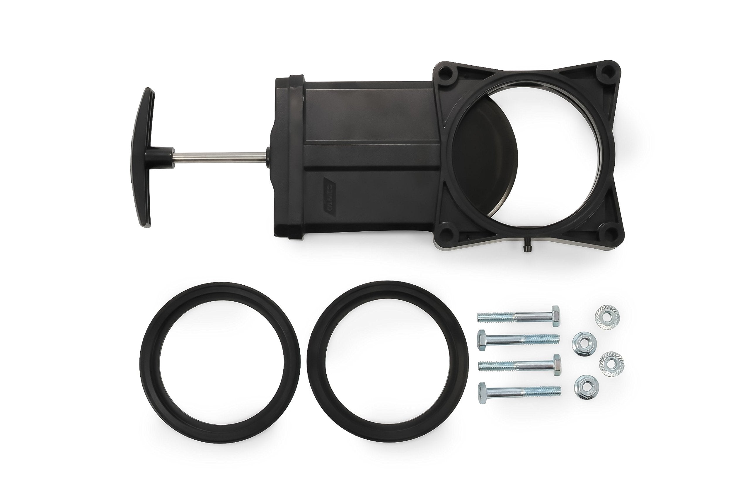 Camco RV Sanitation System 3" Waste Valve with 72" Cable Extension Kit for Sidewall or Control Access Compartment Mount Installation