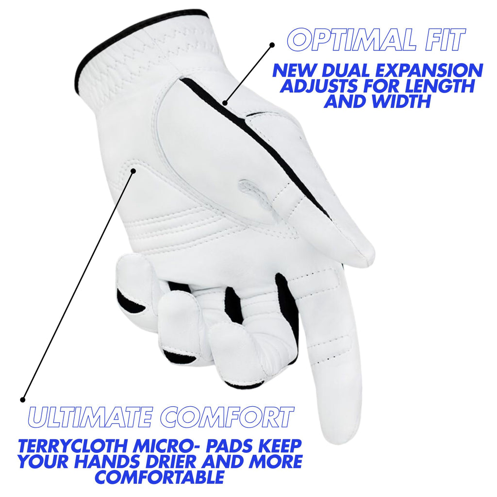 Bionic Men's StableGrip 2.0 Golf Glove Made from Premium Cabretta Leather