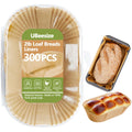 UBeeize 2lb Loaf Pan Liners, 100 PCS Loaf Pan Liners for Baking Bread 9x5, Non-Stick Bread Pan Liners, Pre-formed Rectangle Paper for Bread and Cakes