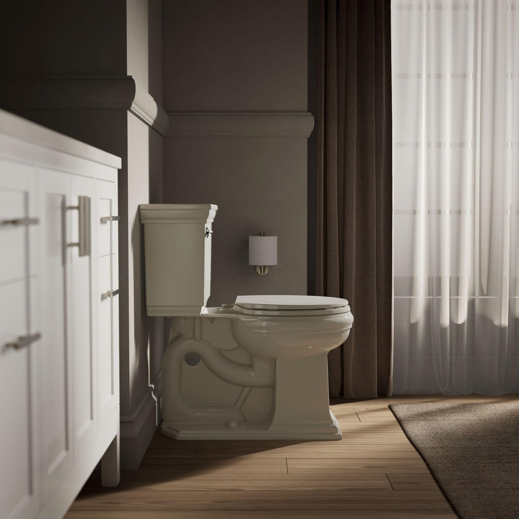 KOHLER K-4775-0 Brevia Round Toilet Seat with Quick-Release Hinges And Quick-Attach Hardware For Easy Clean, White