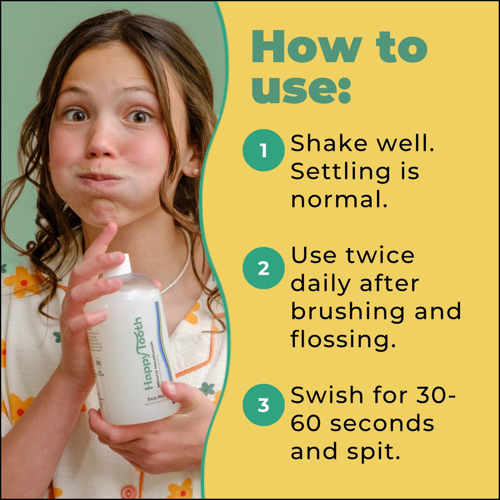 Hydroxyapatite Mouthwash, Remineralizing, Alcohol Free, Mint, 20 Fl Oz | Remineralizing Mouthwash For Adults And Kids, Whitening, No Alcohol Formula, Fluoride Free, Enamel Safe, Dentist Formulated