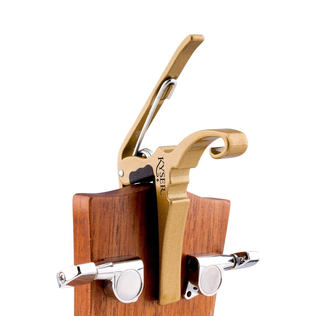 Kyser Musical Products Quick-Change Guitar Capo, KG6ABA, Abalone - For 6-String Acoustic Guitars, Made in USA, Quality, Strong, Lightweight, Quick & Easy Key Changes, Innovative, Perfect Fit