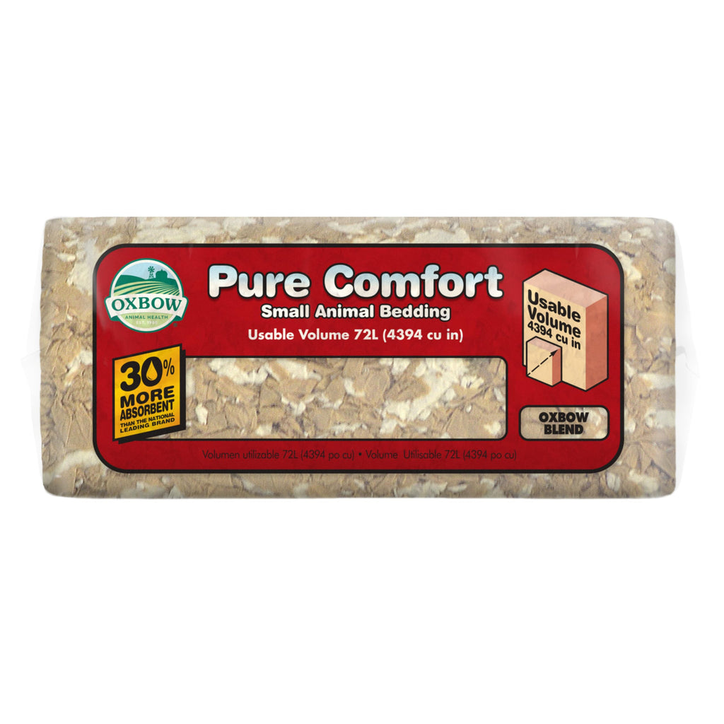 Oxbow Pure Comfort Bedding, Rabbit, Hamster, & Guinea Pig Bedding, Bunny Supplies for Litter Box, Pet Safe, Bunny Litter Box, Guinea Pig Cage, 99.9% Non-Dust, Blended, 36 Liter Bag