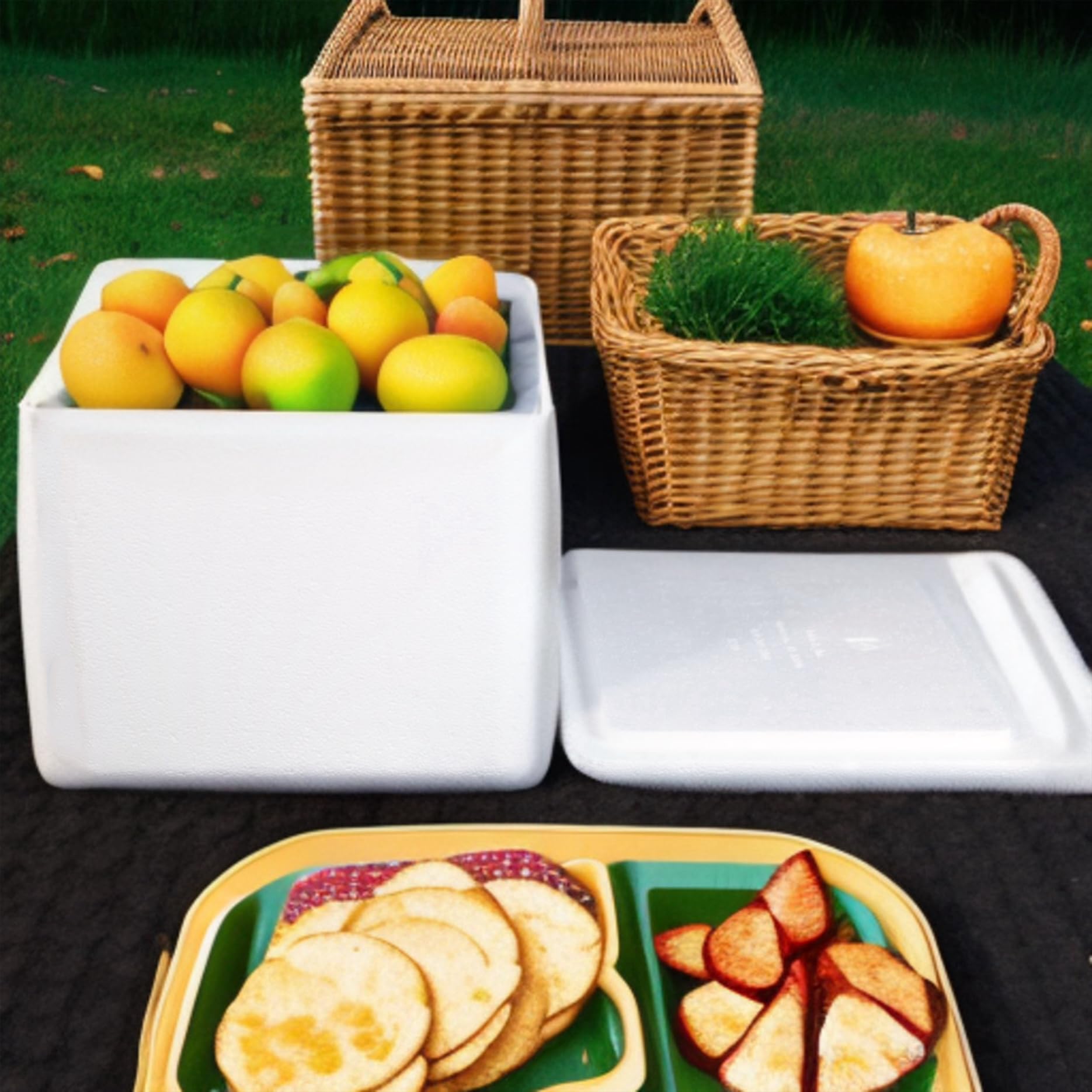 Robin II EPS Foam Cooler (Outside Dimensions: 15” x 13” x 10”) with Shipping Box - 3 Pack, Protective, Thermal, Insulated, Biodegradable, Recyclable, Shipping/Storage