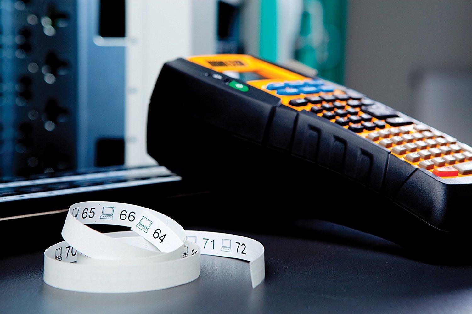 DYMO Industrial Label Maker & Carry-Case RhinoPRO 5200 Label Maker, for Job Sites and Heavy-Duty Labeling Jobs, Prints Fast, Includes 2 Rolls of DYMO Industrial Vinyl Labels