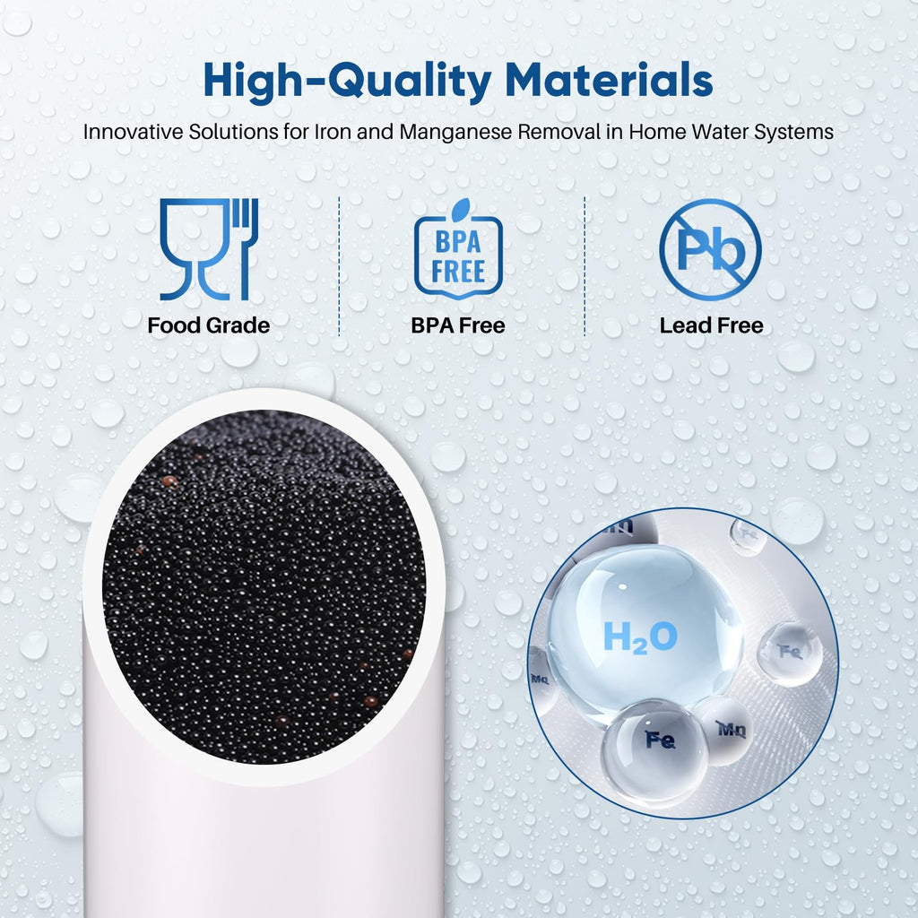 PUREPLUS 5 Micron 20"x4.5" Whole House Water Filter Cartridge Combo Kit with Sediment and Activated Carbon Block Filter - Replacement for FPMB5-20, AP810-2, FC25B, EPM-20BB, 2 PACK