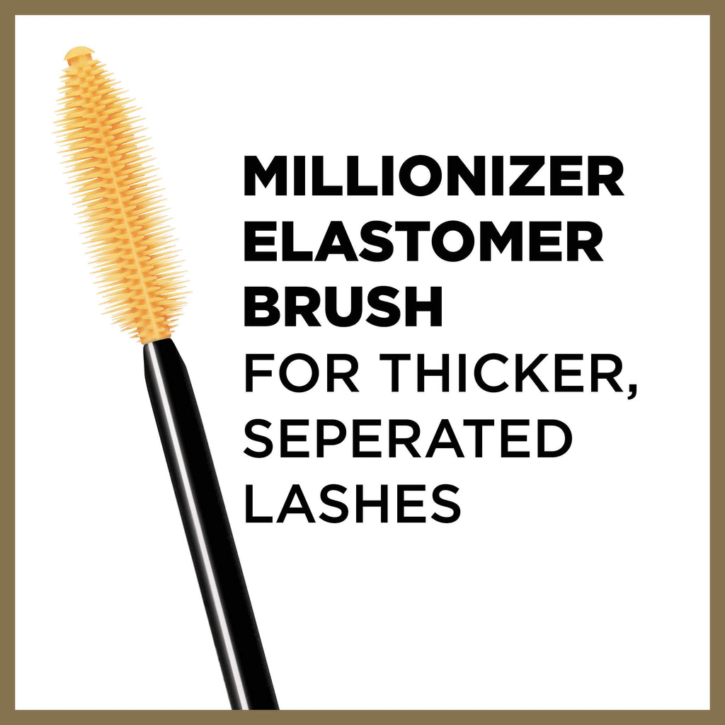 L’Oreal Paris Voluminous Million Lashes Mascara, 635 Blackest Black (Pack of 2)