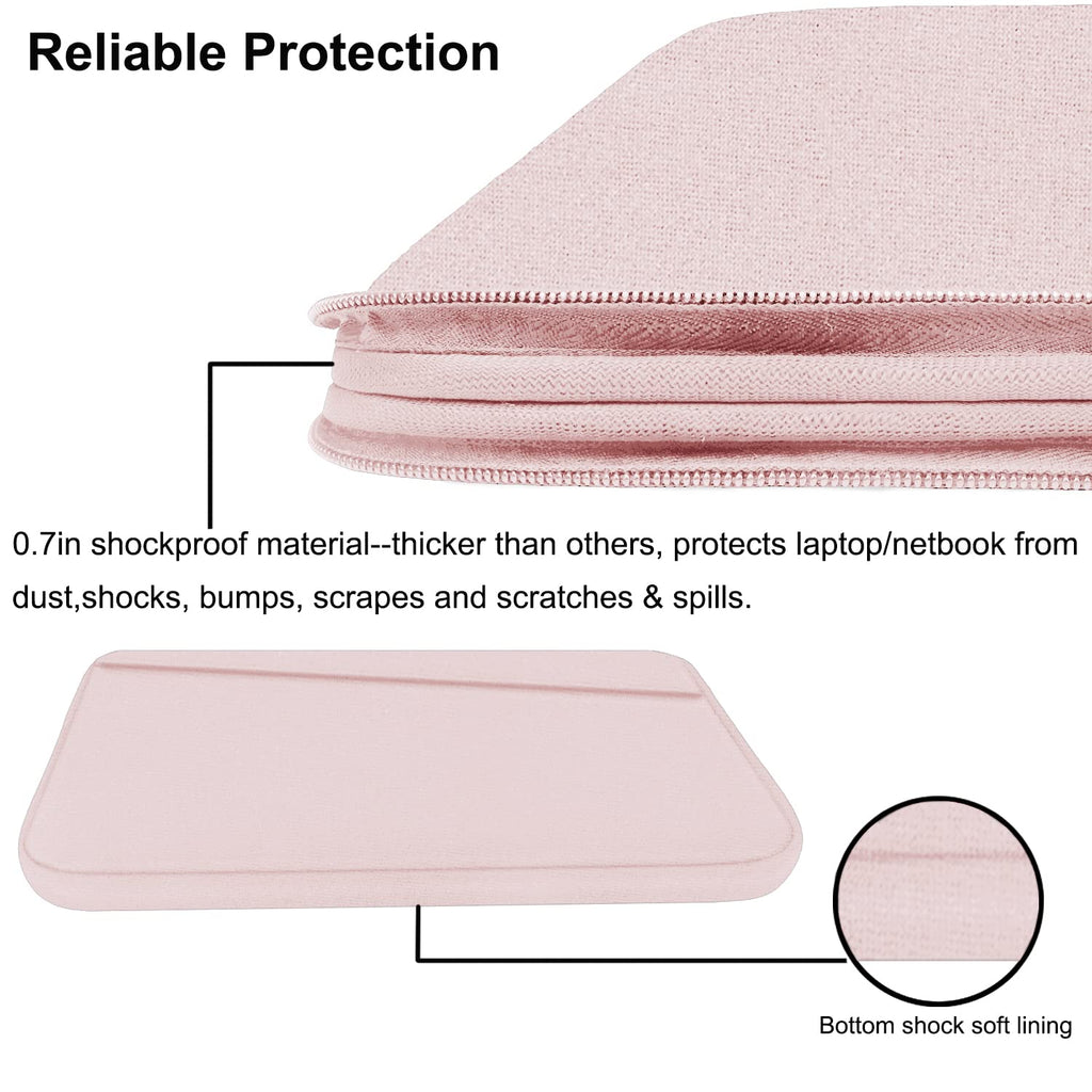 Laptop Sleeve Case 13.3 Inch, Durable 14 Inch Laptop Case Computer Carrying Bag Protective Cover Compatible with 13 14 inch MacBook Pro, MacBook Air, Dell, HP, Lenovo, Notebook, Computer, Black