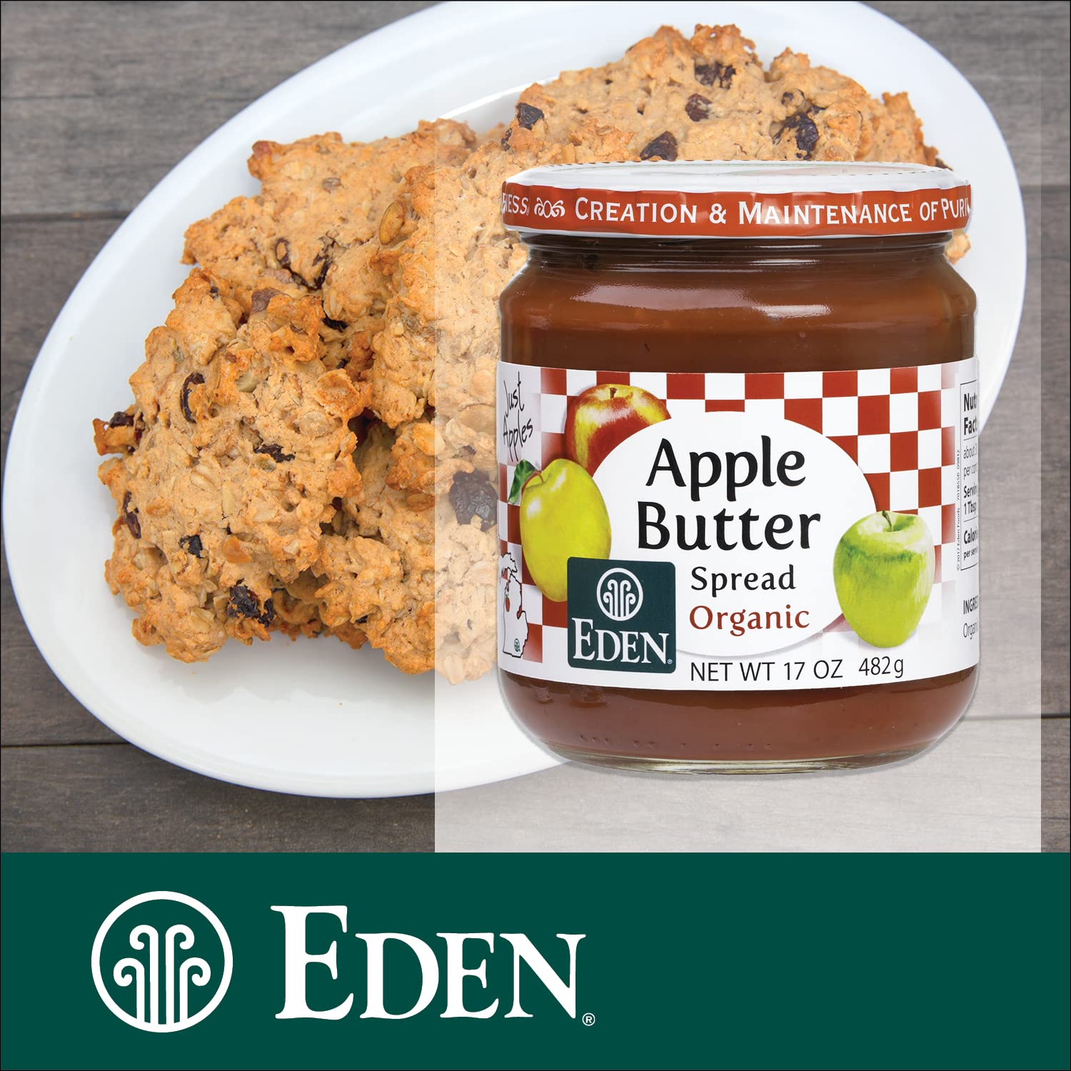 Eden Foods Organic Apple Butter, 17 OZ