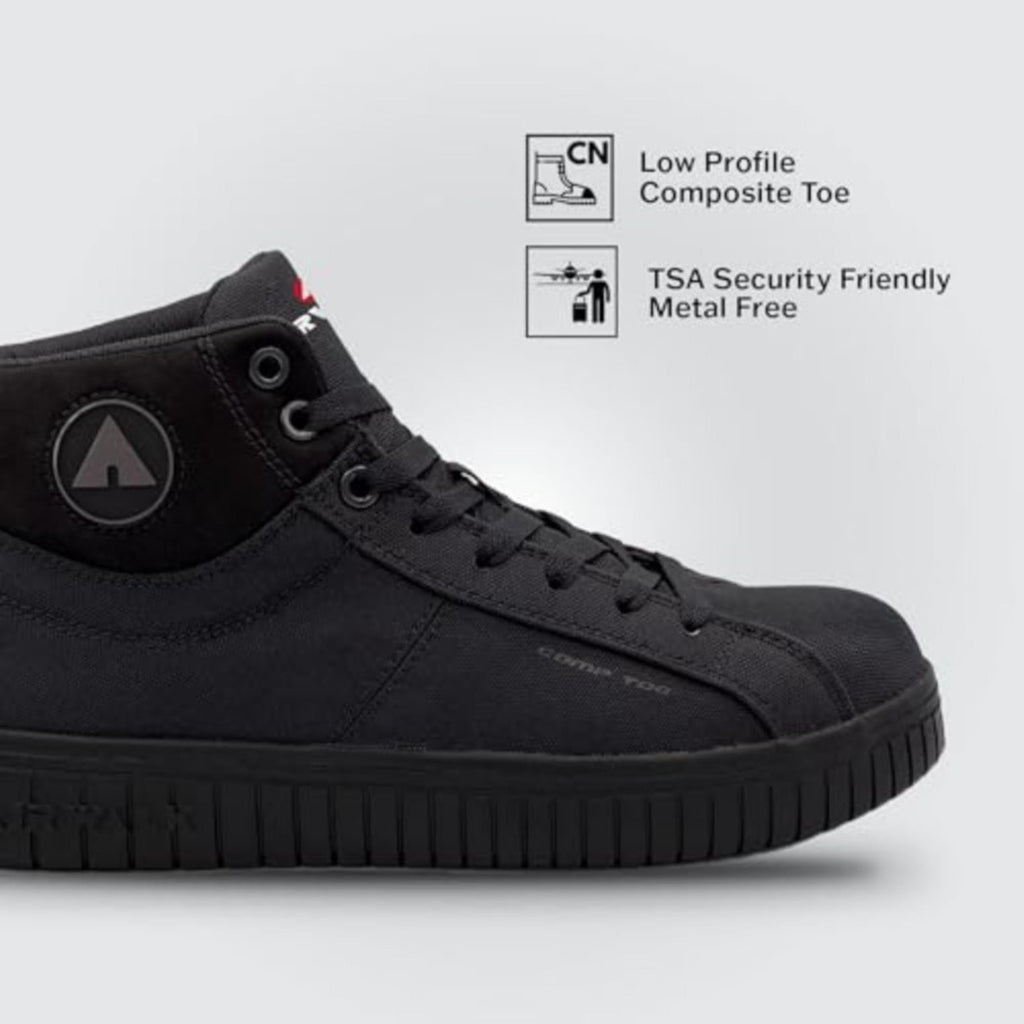 Airwalk Deuce Composite Toe Shoes for Men - Lightweight Work Safety Sneakers - Non-Slip, Electrical Hazard Resistant