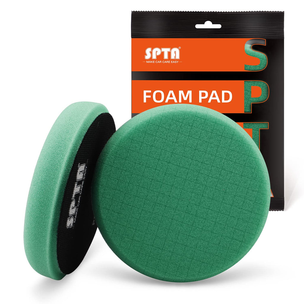 Blue T60 Moderate-Cut Foam Polishing Pads, SPTA 1Pc 3.5 Inch Face for 3 Inch 80mm Backing Plate Compound Buffing Sponge Pads for Car Buffer Polisher Compounding, Polishing and Waxing -FPTSS3G