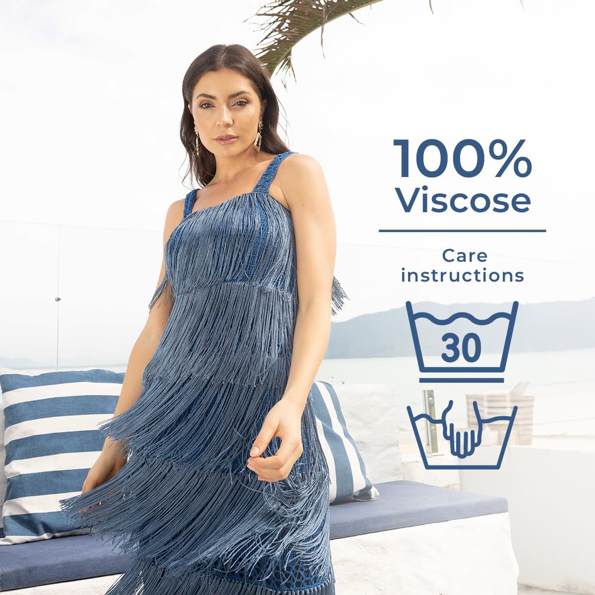 CIRCULO Encanto Slim Roll Yarn 100% Viscose - Luxury & Shine - Sport Weight Yarn - 262 yds, 3.52 oz - Color 1289 - Canary