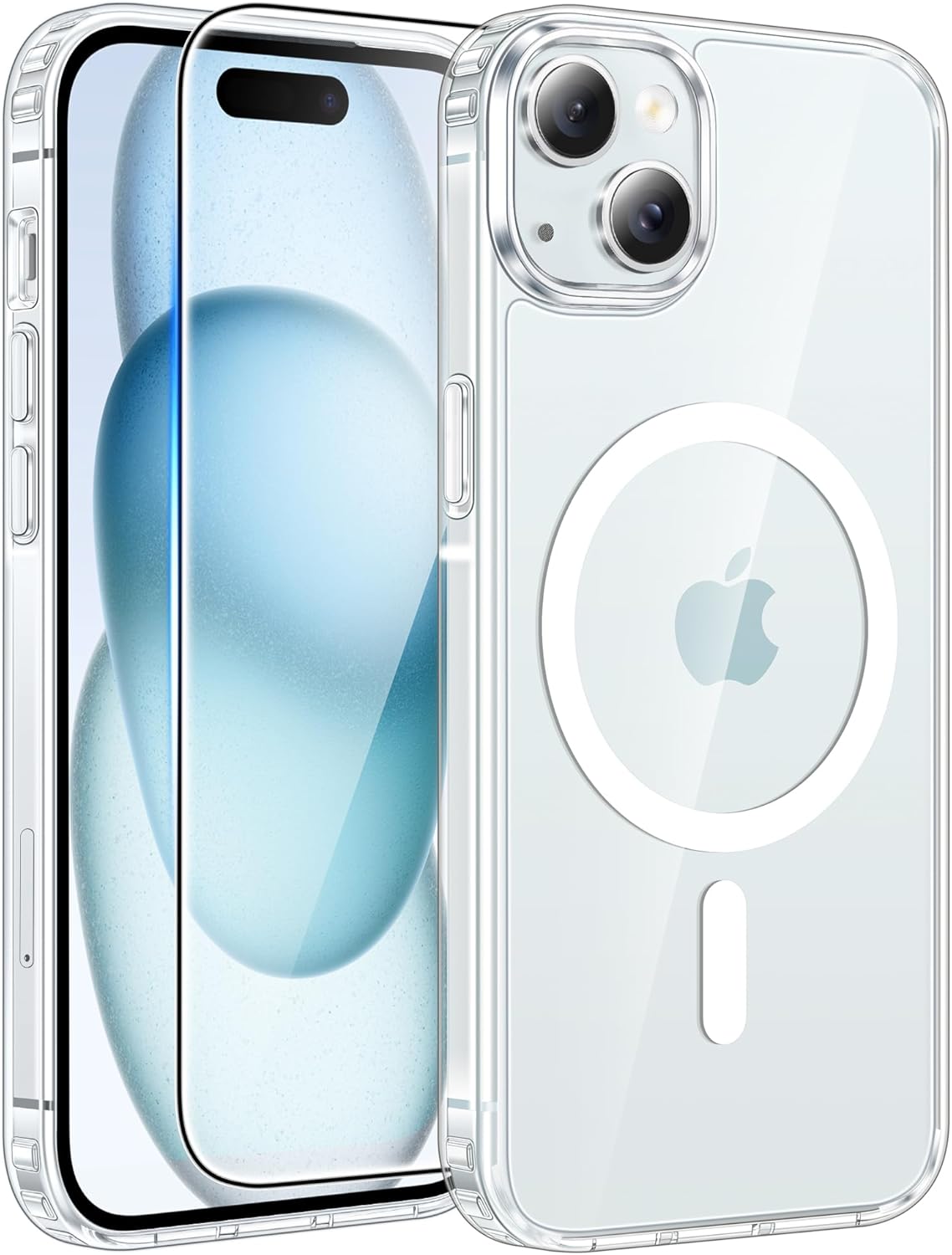 FNTCASE for iPhone 17 Case: [Compatible with Magsafe] Translucent Matte Cases with [Full Camera Protection] [Screen Protector] Military Grade Shockproof Protective Phone Cover - Light Purple