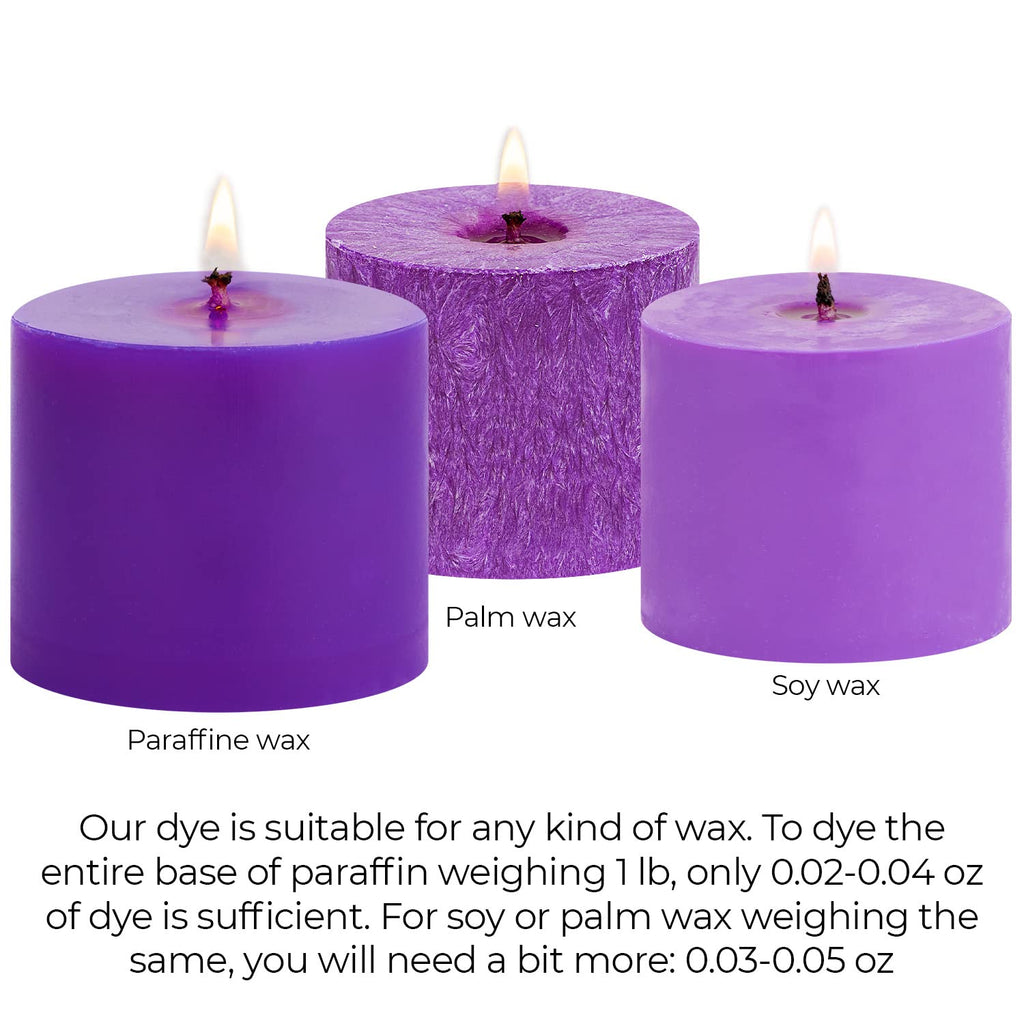 Liquid Candle Wax Dye for Soy Candle Making - 16 Popular Candle Dye Coloring Set - Premium Liquid Candle Wax Coloring - Highly Concentrated Candle Colors