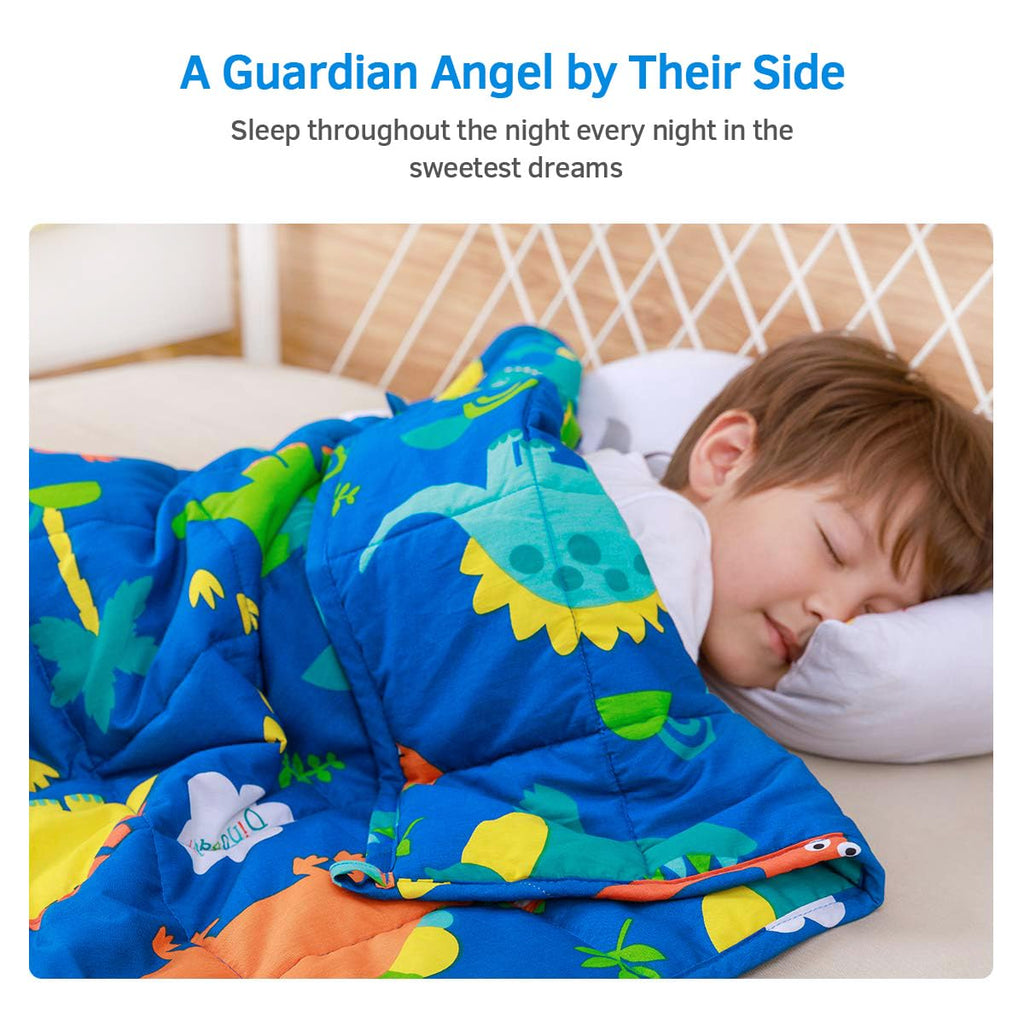 Mr. Sandman Weighted Blanket 3 Pounds Washable, Best for 20-40lb Breathable Cotton Heavy Blanket with Nontoxic Glass Beads - 36" x 48" Cute Cat