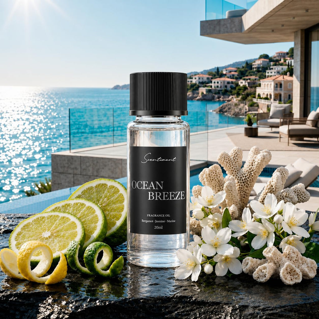Scentiment French Hotel Diffuser Oil - Premium Hotel Scent with Notes of Clove, Patchouli & Sandalwood Home Scent, Aromatherapy Fragrance Oil Diffuser Refill - 0.68 fl oz (20 mL)