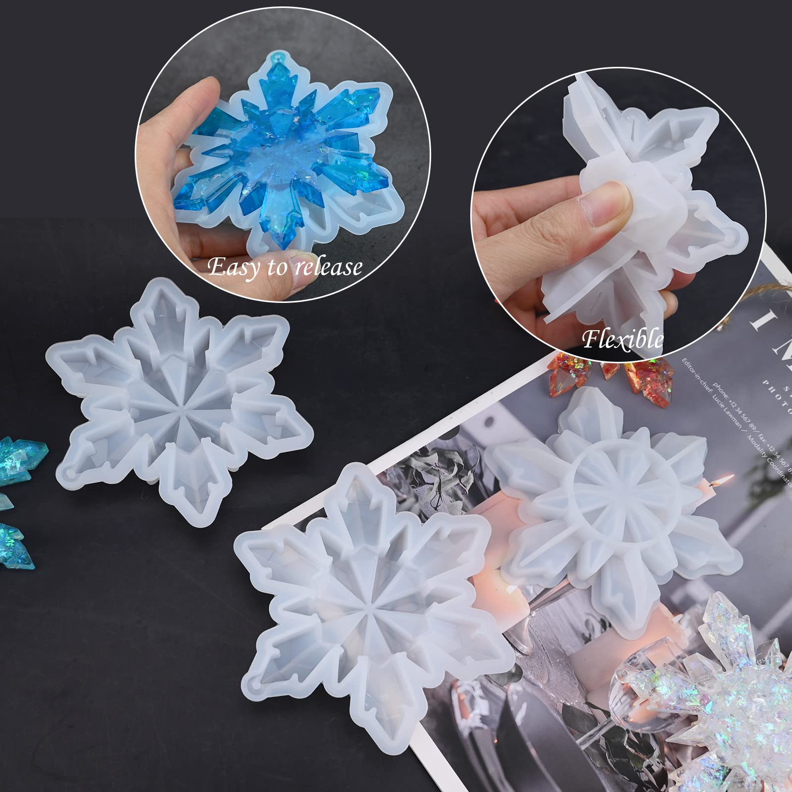 Sakolla 2 Pack Insect Silicone Soap Molds, 6-Cavity Dragonfly Butterfly Ladybug Shape Silicone Molds for Soap Making, DIY Baking Mold for Lotion Bars, Chocolate, Candy, Muffin, Biscuit, Cookie Pans