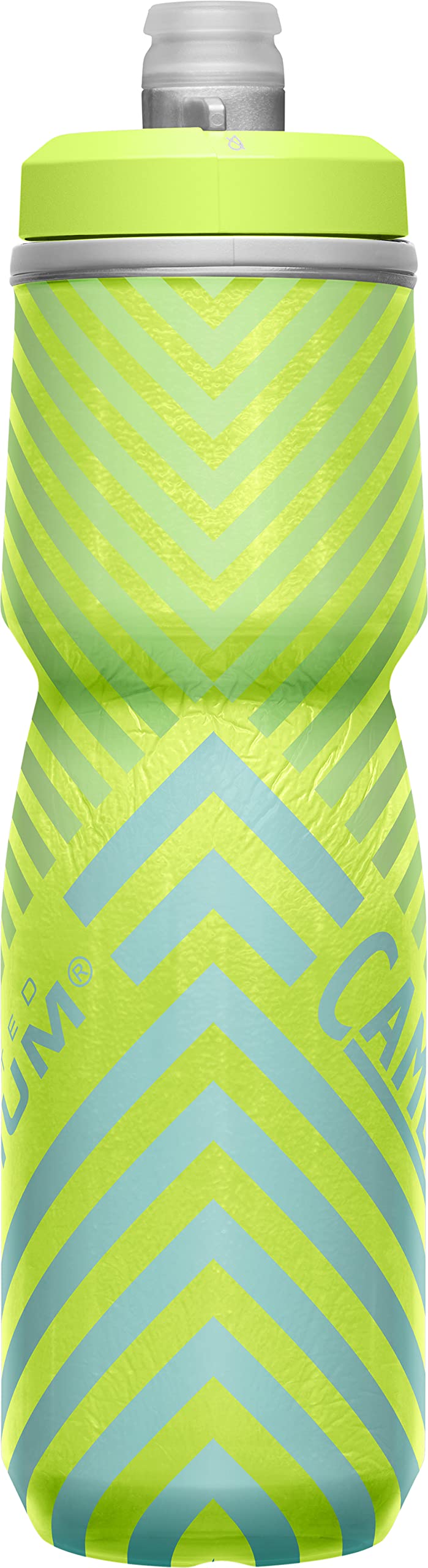 CamelBak Podium Chill Insulated Bike Squeeze Water Bottle, Cold Retention for Cycling, 24oz, Reflective Ghost