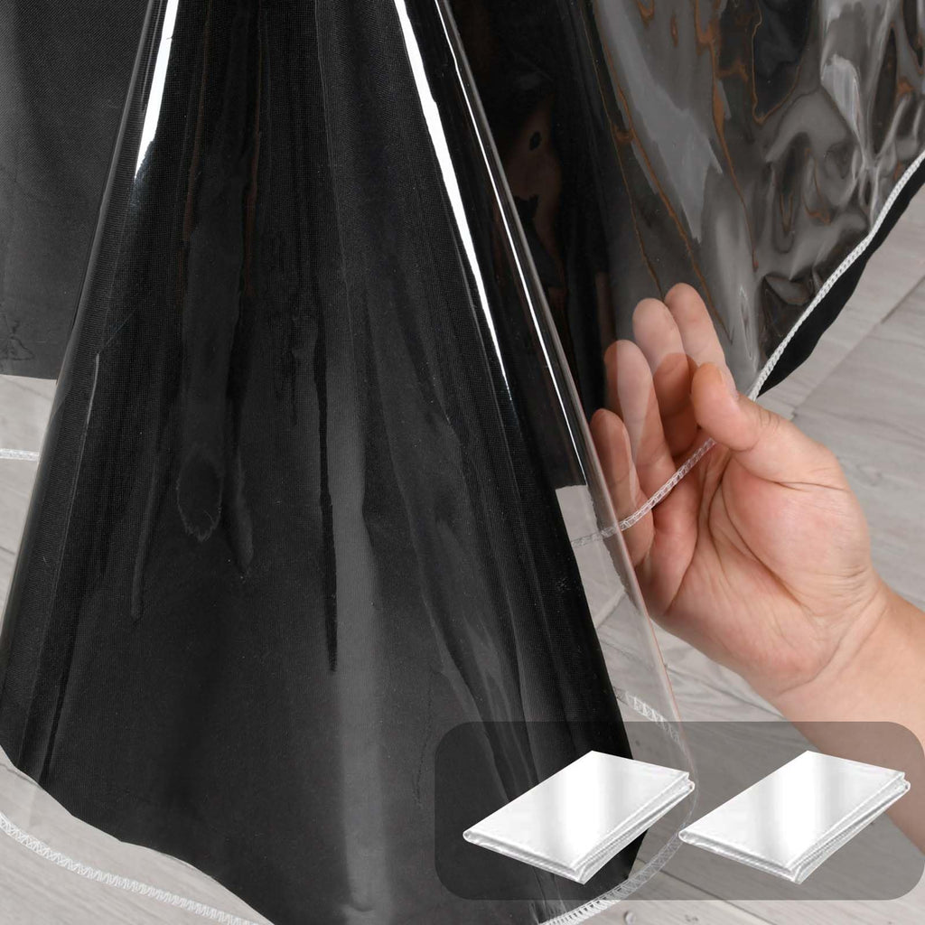 Hiasan Clear Plastic Tablecloth Rectangle - 100% Waterproof Oilproof Stain Resistant Wipeable Transparent Vinyl Table Cloth Protector, 30 x 30 Inch