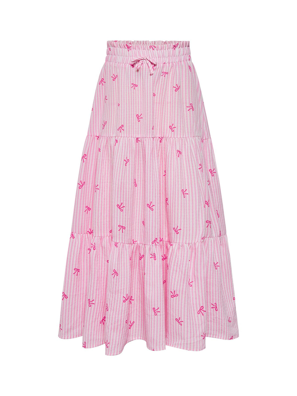 Floerns Girls Boho Floral Print High Waist Flare Hem Summer Long Skirt