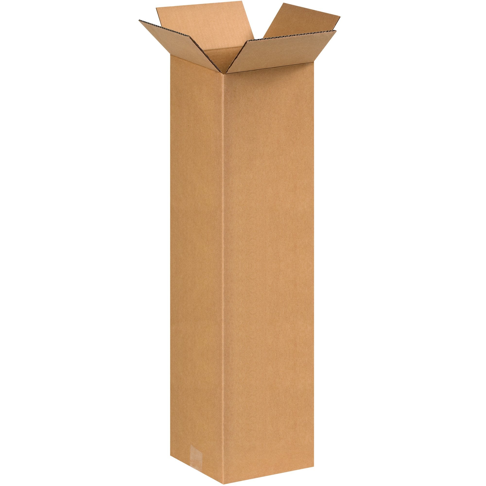 BOX USA 4x4x40 Tall Corrugated Boxes, Tall, 4L x 4W x 40H, Pack of 25 | Shipping, Packaging, Moving, Storage Box for Home or Business, Strong Wholesale Bulk Boxes