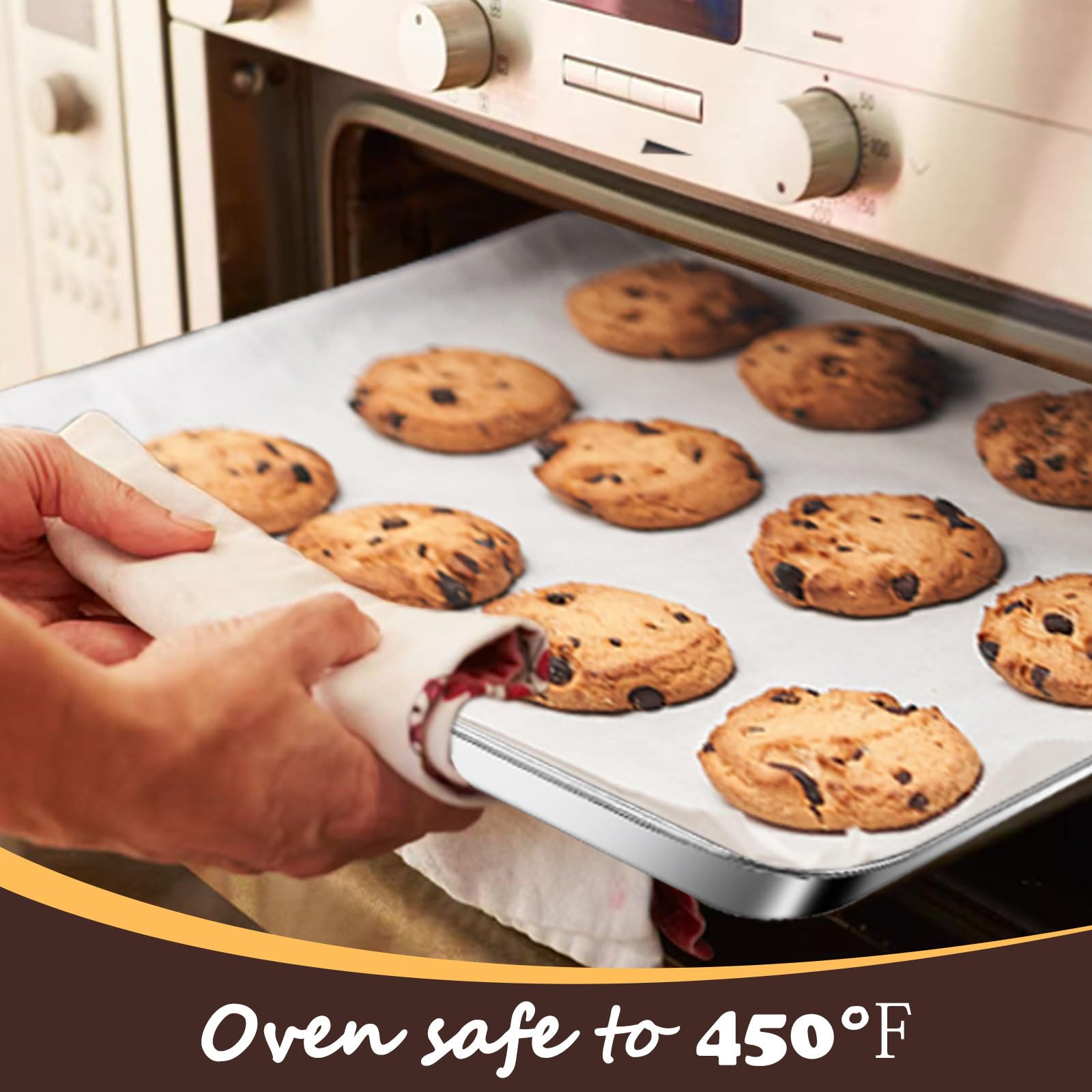 Stainless Steel Baking Sheet Set of 2-16" x 12" x 1" Heavy Duty Cookie Sheets for Baking, Rust & Warp Resistant Oven Tray, Non Toxic & Dishwasher Safe Baking Pans for Cooking, Roasting, Broiling