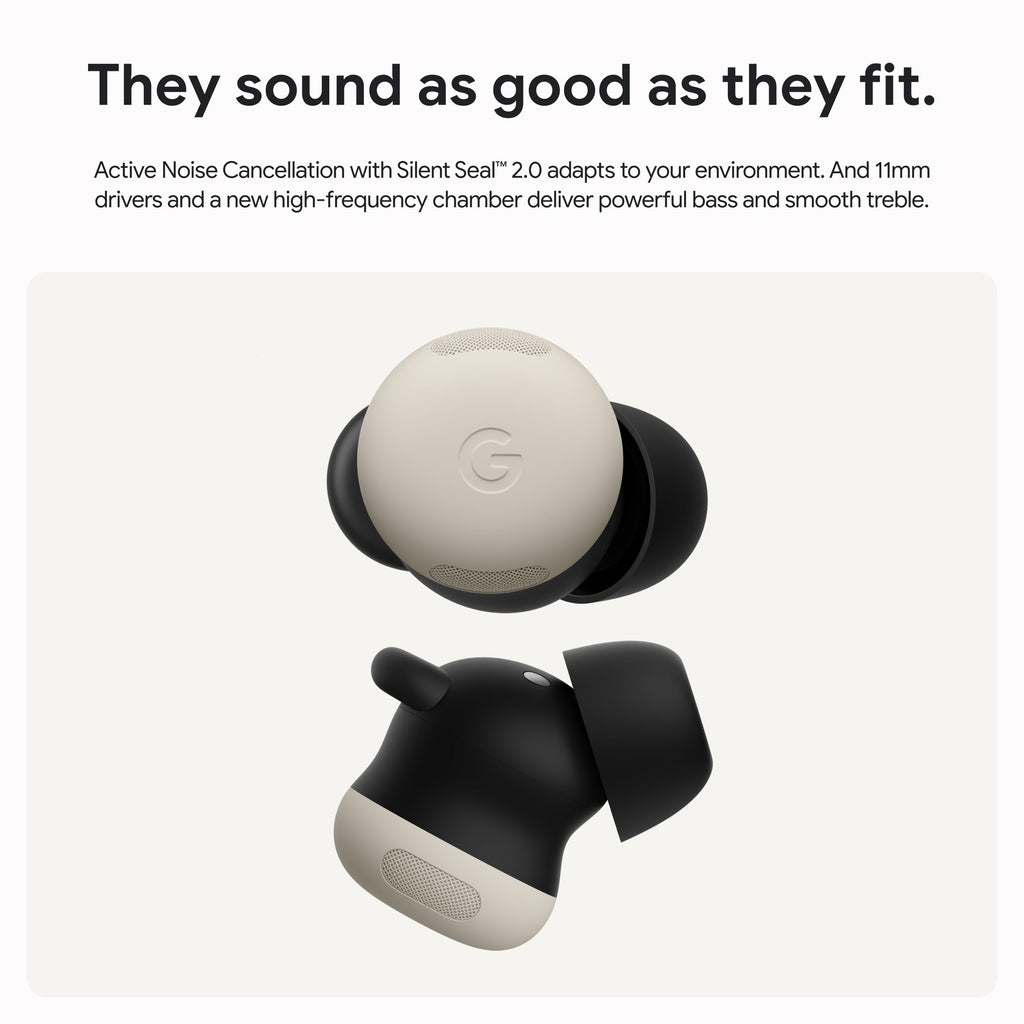 Google Pixel Buds Pro 2 - Wireless Bluetooth Earbuds with Pro-Level Active Noise Cancellation - Built for Gemini, Your Google AI Assistant - Hazel