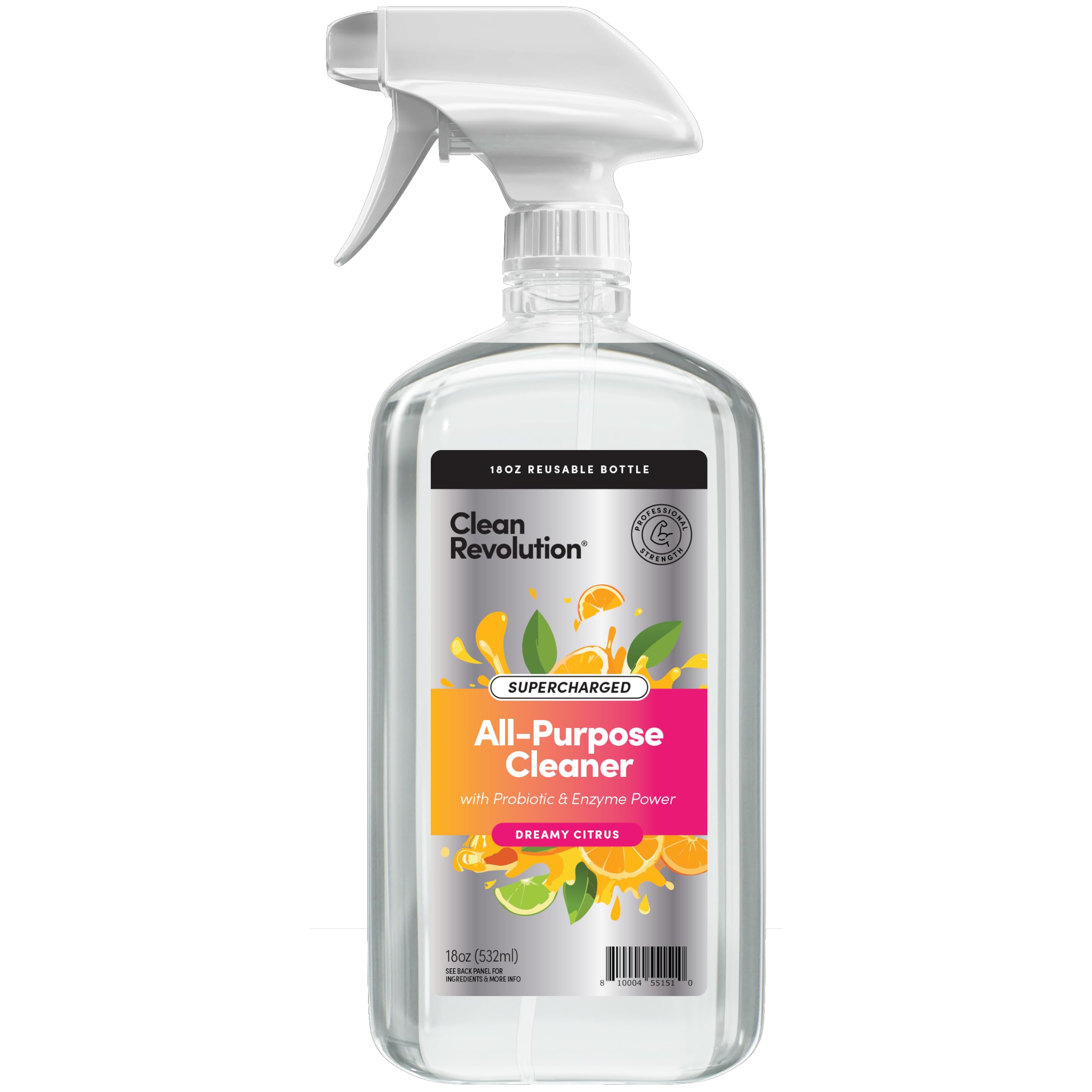 Clean Revolution Multi Surface Cleaner Refill Supply, Non-Toxic, Eco-Friendly & Plant-Based, Ready to Use, Dreamy Citrus, 128 Fl Oz (1 Gallon)