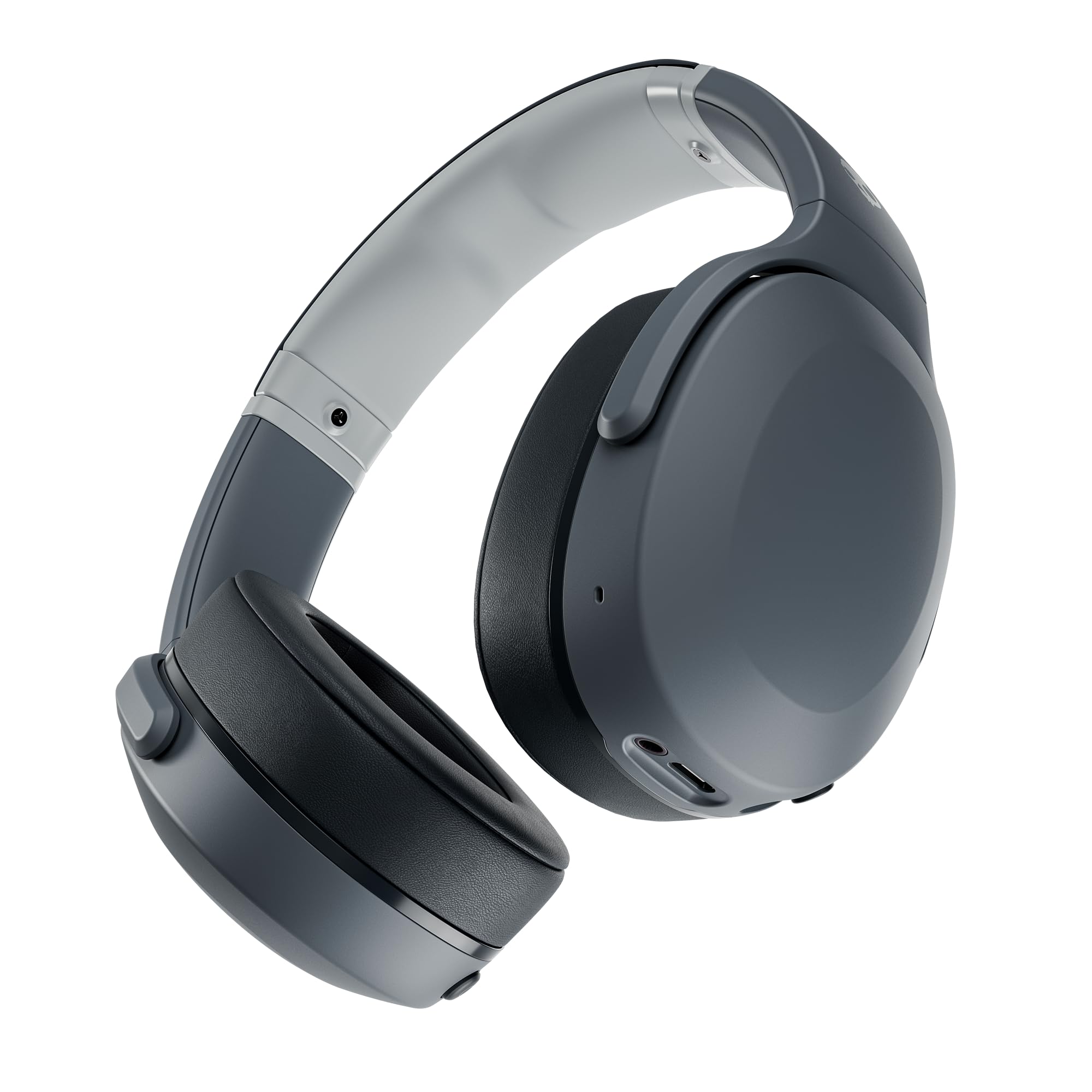 Skullcandy Crusher Evo Wireless Bluetooth Headphones with Multi-Sensory Bass, Noise Isolating Over-Ear Fit, Up to 40 Hours Battery, Microphone for iPhone Android - True Black